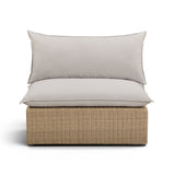 Cali Performance Fabric & Wicker Outdoor Armless Chair by TOV Furniture at Eve Furniture