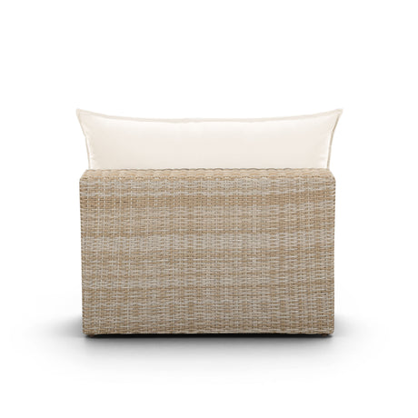 Cali Performance Fabric & Wicker Outdoor Armless Chair by TOV Furniture at Eve Furniture