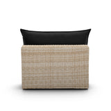 Cali Performance Fabric & Wicker Outdoor Armless Chair by TOV Furniture at Eve Furniture