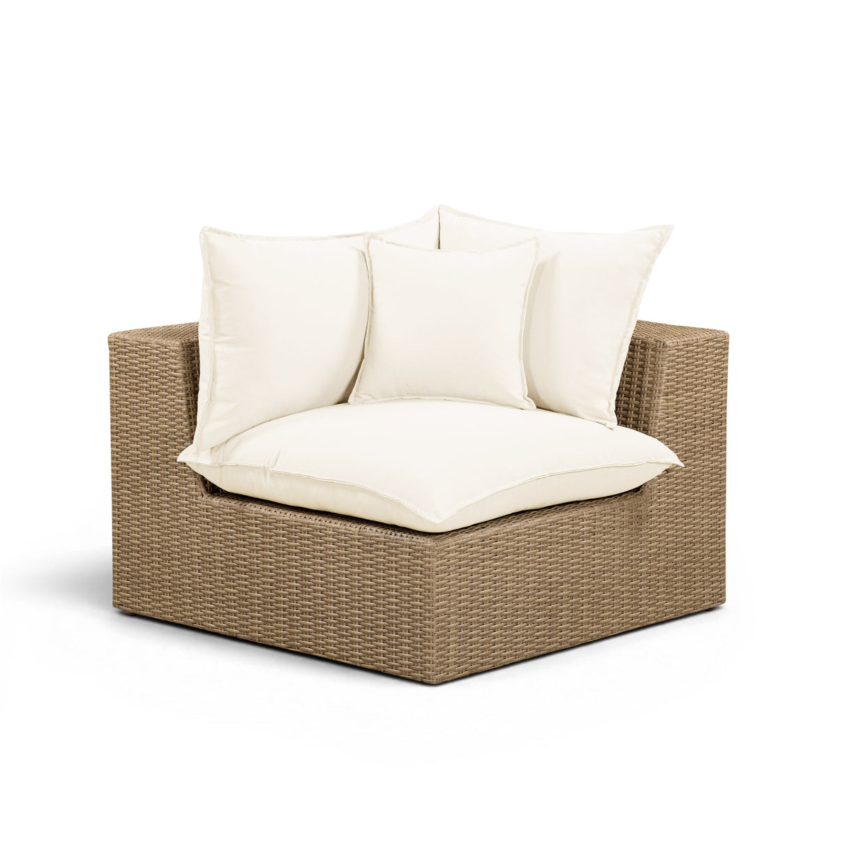 Cali Performance Fabric & Wicker Outdoor Corner Chair by TOV Furniture at Eve Furniture