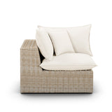 Cali Performance Fabric & Wicker Outdoor Corner Chair by TOV Furniture at Eve Furniture