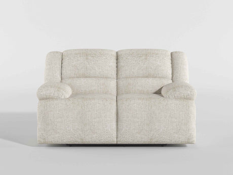 Caliber Beige Double Reclining Loveseat by Homelegance at Eve Furniture