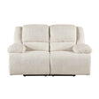 Caliber Beige Power Double Reclining Loveseat by Homelegance at Eve Furniture