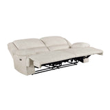 Caliber Beige Power Double Reclining Sofa by Homelegance at Eve Furniture