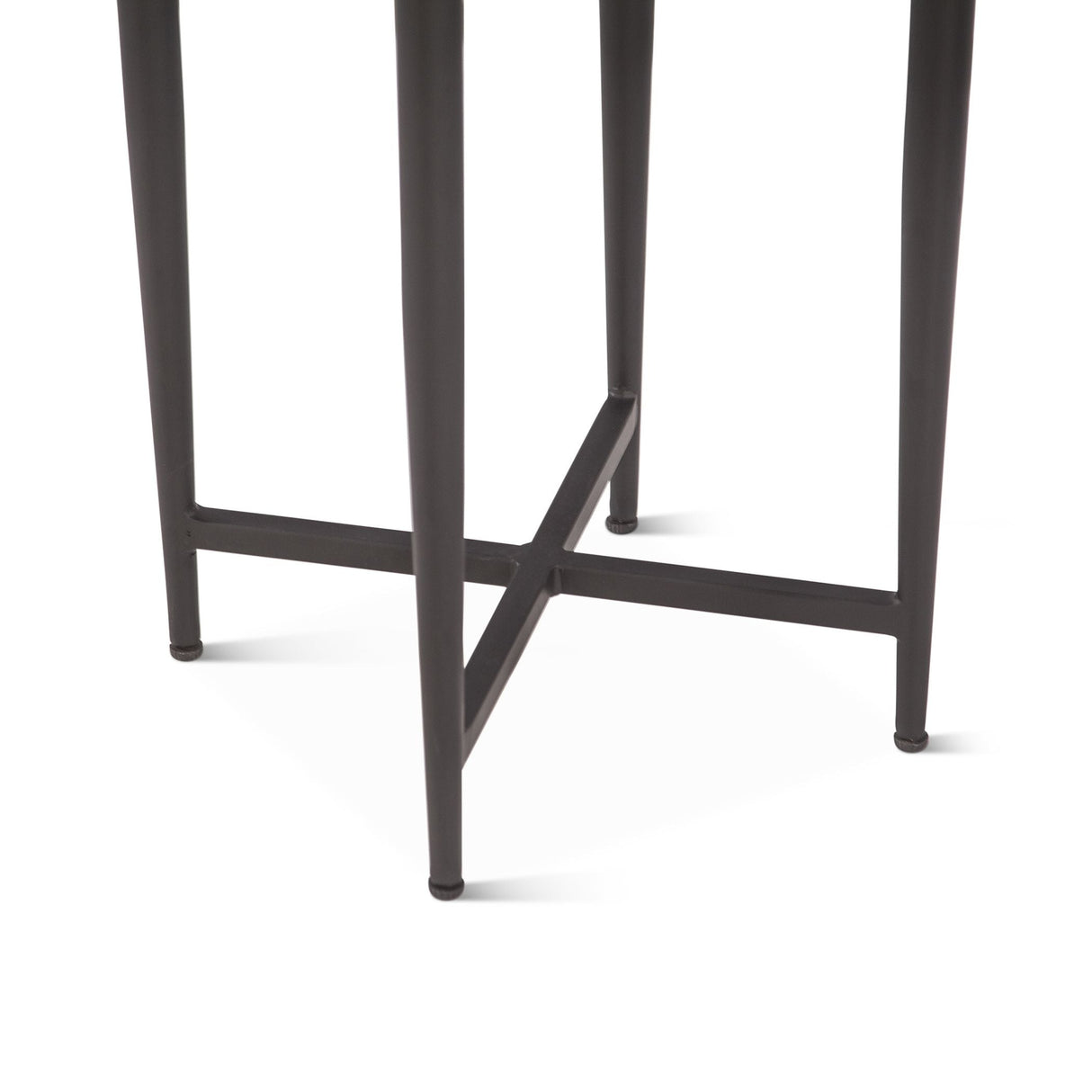 Calico 14" Side Table in Gray Septarian with Iron Base by Home Trends & Design at Eve Furniture