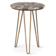 Calico 17" Side Table in Stone Agate with Iron Base by Home Trends & Design at Eve Furniture