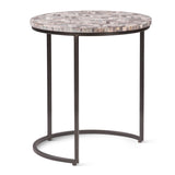 Calico 20" Nesting Tables in Chevron Pattern, Set 2 by Home Trends & Design at Eve Furniture