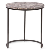 Calico 20" Nesting Tables in Chevron Pattern, Set 2 by Home Trends & Design at Eve Furniture