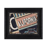 California by Alarm a Hand Embellished Textured Framed Art Print by Mercana at Eve Furniture