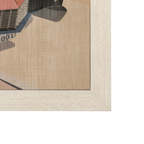 California Go USA (L) by Mercana Studio a Hand Embellished Decograph Framed Art Print by Mercana at Eve Furniture