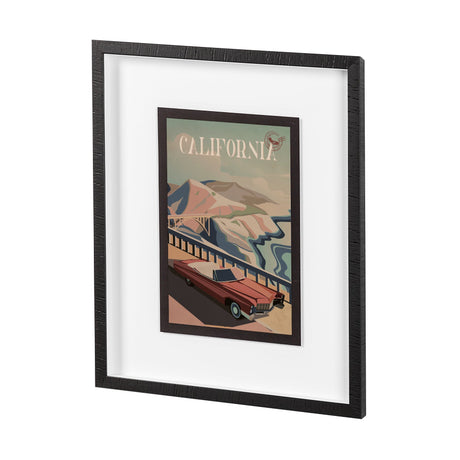 California Go USA (M) by Mercana Studio a Framed Art Print Matted under Glass by Mercana at Eve Furniture