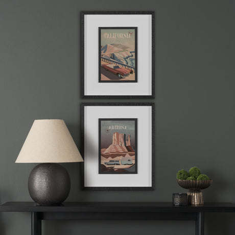 California Go USA (M) by Mercana Studio a Framed Art Print Matted under Glass by Mercana at Eve Furniture