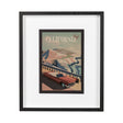 California Go USA (M) by Mercana Studio a Framed Art Print Matted under Glass by Mercana at Eve Furniture
