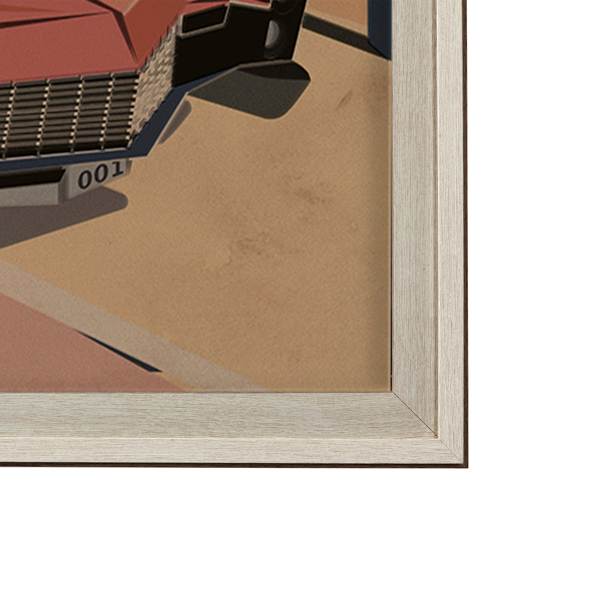 California Go USA (XL) by Mercana Studio a Hand Embellished Decograph Framed Art Print under Glass by Mercana at Eve Furniture