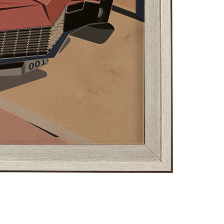 California Go USA (XL) by Mercana Studio a Hand Embellished Decograph Framed Art Print under Glass by Mercana at Eve Furniture