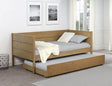 Calinda Natural Wood Twin Daybed With Trundle by Coaster at Eve Furniture