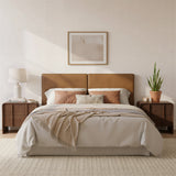 Calipso Walnut Nightstand by Zuomod at Eve Furniture