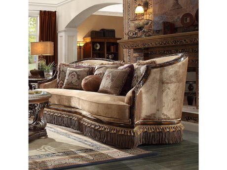 Calista Antique Brown Sofa by Homey Design at Eve Furniture