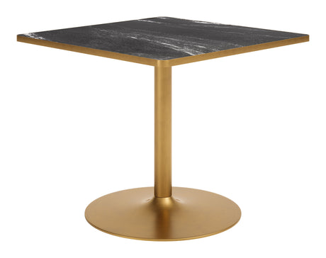 Caliza Black & Gold Outdoor Dining Table by Zuomod at Eve Furniture