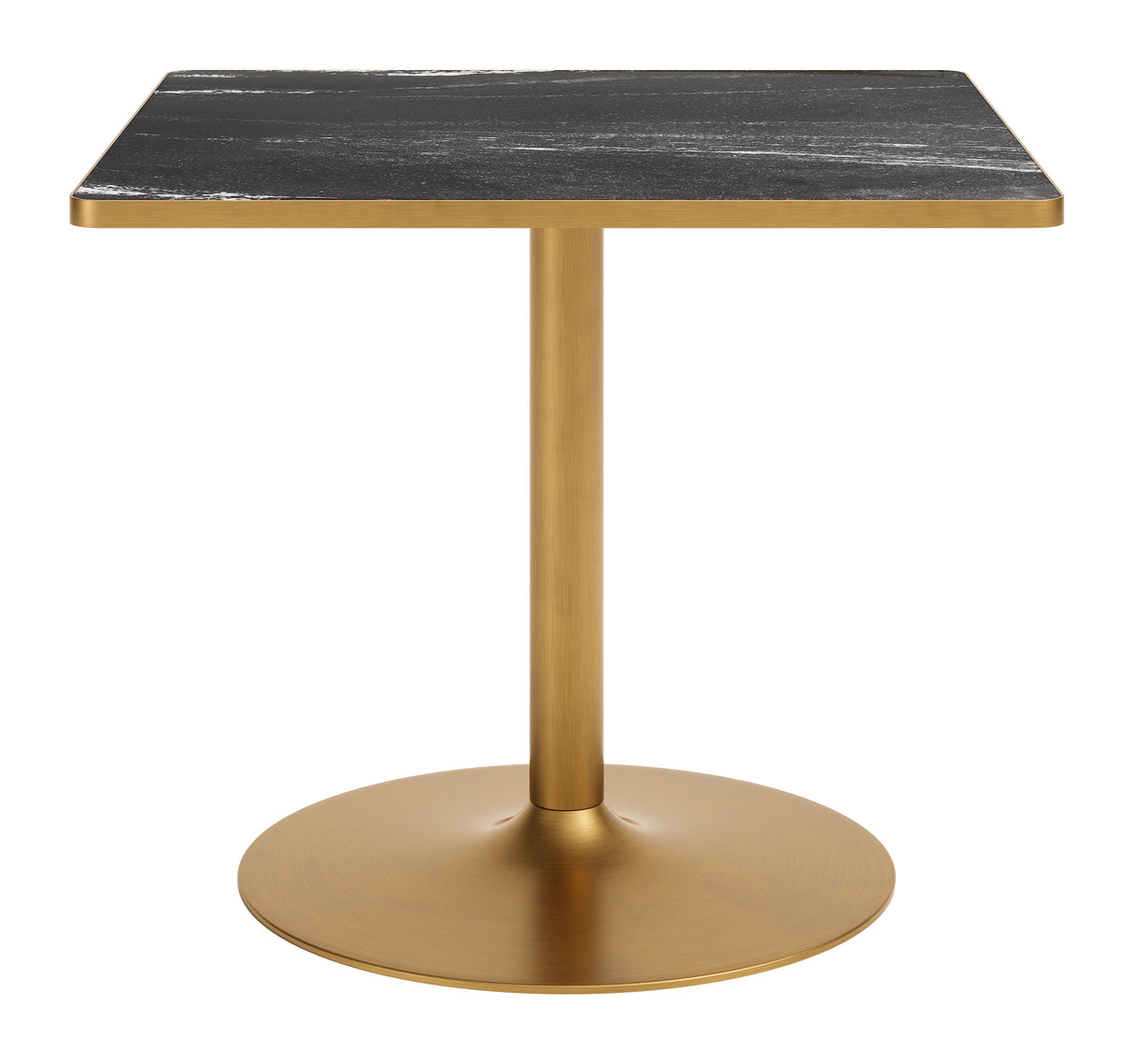 Caliza Black & Gold Outdoor Dining Table by Zuomod at Eve Furniture