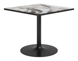 Caliza Gray & Black Outdoor Dining Table by Zuomod at Eve Furniture