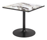 Caliza Gray & Black Outdoor Dining Table by Zuomod at Eve Furniture