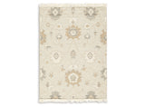 Calkin Linen/Gray/Caramel 5' x 7' Rug by Ashley at Eve Furniture