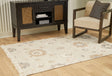 Calkin Linen/Gray/Caramel 5' x 7' Rug by Ashley at Eve Furniture