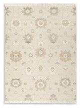 Calkin Linen/Gray/Caramel 8' x 10' Rug by Ashley at Eve Furniture