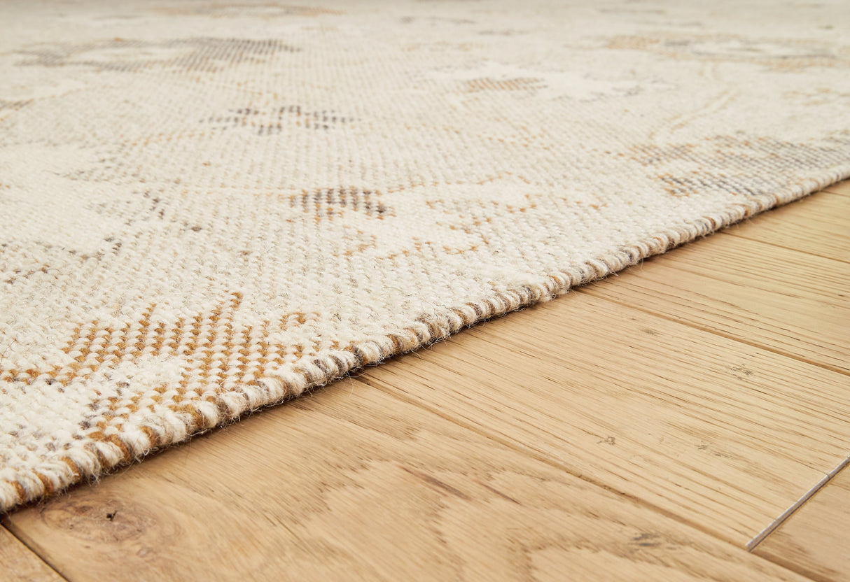 Calkin Linen/Gray/Caramel 8' x 10' Rug by Ashley at Eve Furniture