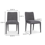 Calla Dark Grey Dining Chair (Set of 2) by MOES at Eve Furniture