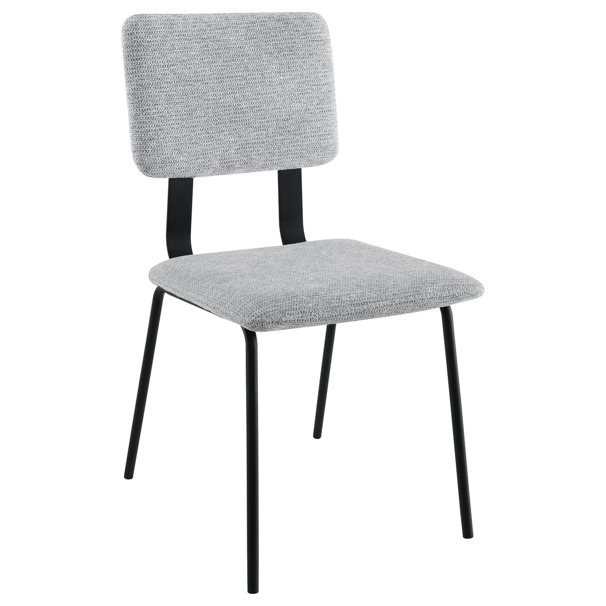 Calla Fabric Upholstered Dining Side Chair Grey (Set of 2) by Coaster at Eve Furniture
