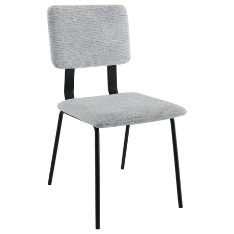 Calla Fabric Upholstered Dining Side Chair Grey (Set of 2) by Coaster at Eve Furniture