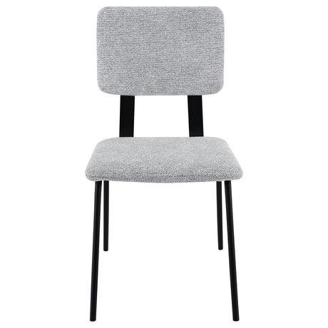 Calla Fabric Upholstered Dining Side Chair Grey (Set of 2) by Coaster at Eve Furniture