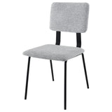 Calla Fabric Upholstered Dining Side Chair Grey (Set of 2) by Coaster at Eve Furniture