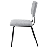 Calla Fabric Upholstered Dining Side Chair Grey (Set of 2) by Coaster at Eve Furniture