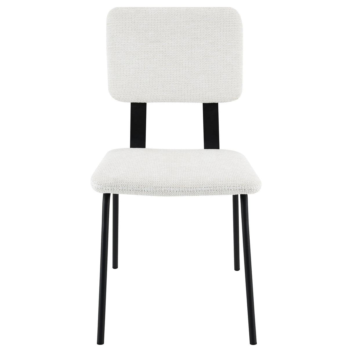Calla Fabric Upholstered Dining Side Chair White (Set of 2) by Coaster at Eve Furniture