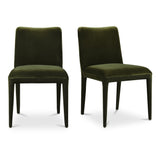 Calla Green Velvet Dining Chair (Set of 2) by MOES at Eve Furniture