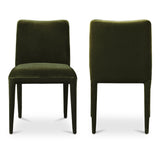Calla Green Velvet Dining Chair (Set of 2) by MOES at Eve Furniture