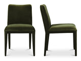 Calla Green Velvet Dining Chair (Set of 2) by MOES at Eve Furniture