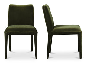 Calla Green Velvet Dining Chair (Set of 2) by MOES at Eve Furniture