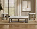 Calla White 3-Piece Occasional Table Set