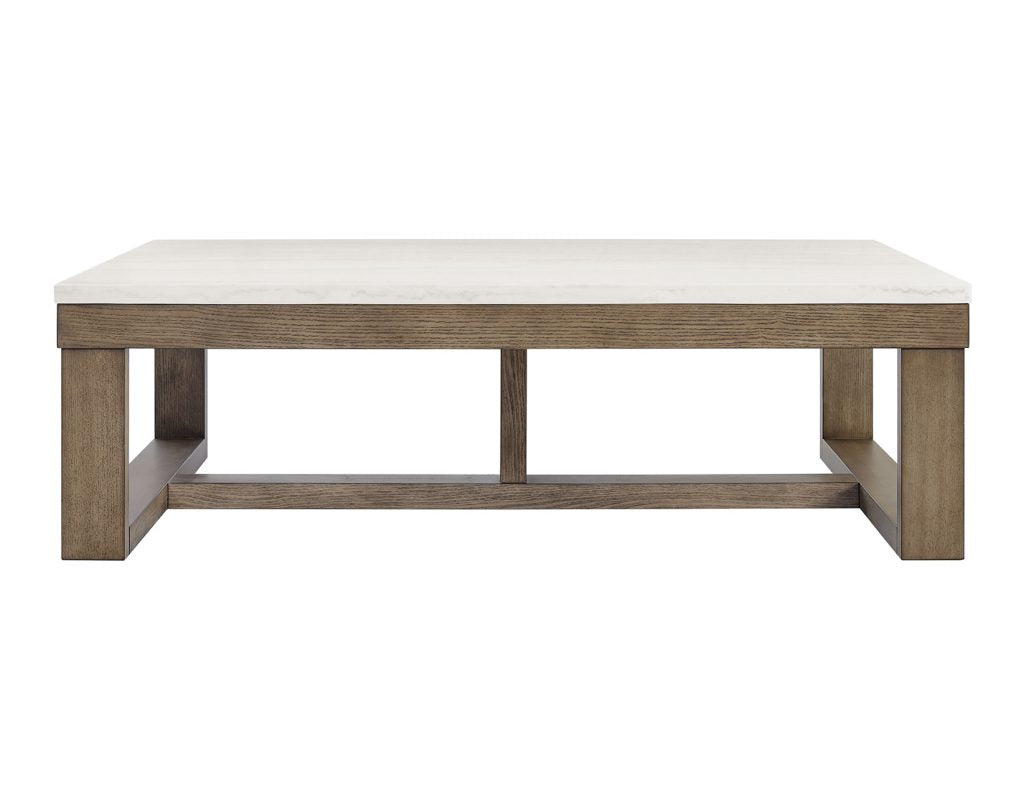 Calla White Marble Top Cocktail Table by Steve Silver at Eve Furniture
