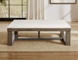 Calla White Marble Top Cocktail Table by Steve Silver at Eve Furniture