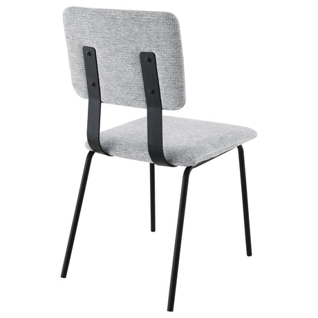 Calla Fabric Upholstered Dining Side Chair Grey (Set of 2) by Coaster at Eve Furniture