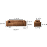 Callan Tan Sofa by Moe's Home at Eve Furniture