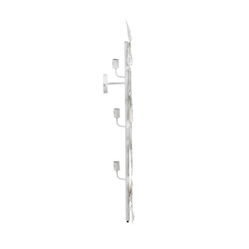 Callaway Dusty White/Gold Wall Sconce by Crestview at Eve Furniture