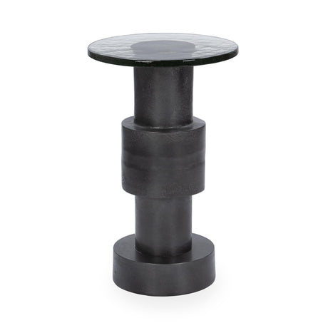 Callen Antique Nickel 14" Accent Table by Classic Home at Eve Furniture