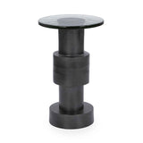 Callen Antique Nickel Accent Table by Classic Home at Eve Furniture