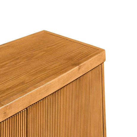 Callie Tan Four-Door Sideboard by Crestview at Eve Furniture